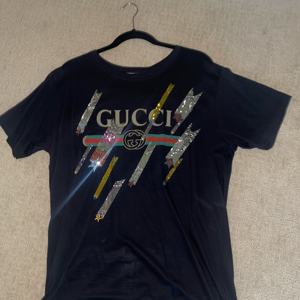 Brand new Gucci sequin design t-shirt